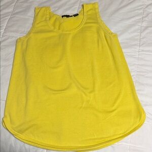 JEANNE PIERRE Bright Yellow Tank Top